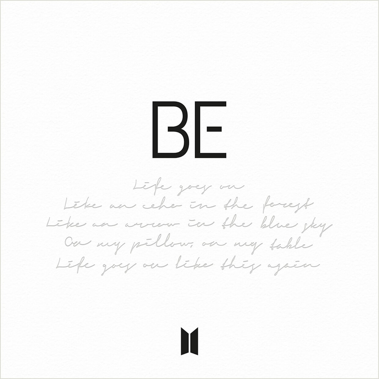 Portada de BE (Deluxe Edition), album especial de la boy band surcoreana BTS.