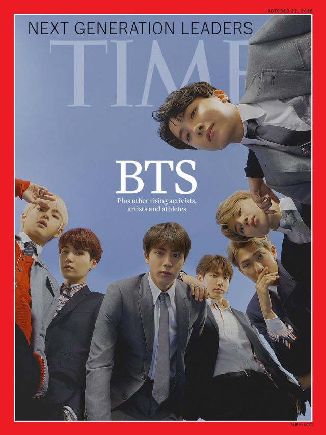 Foto de BTS para la portada de la revista TIME